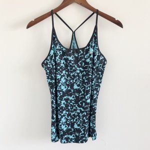 Nike Dry Miler Gravity Printed Teal Black Tank M